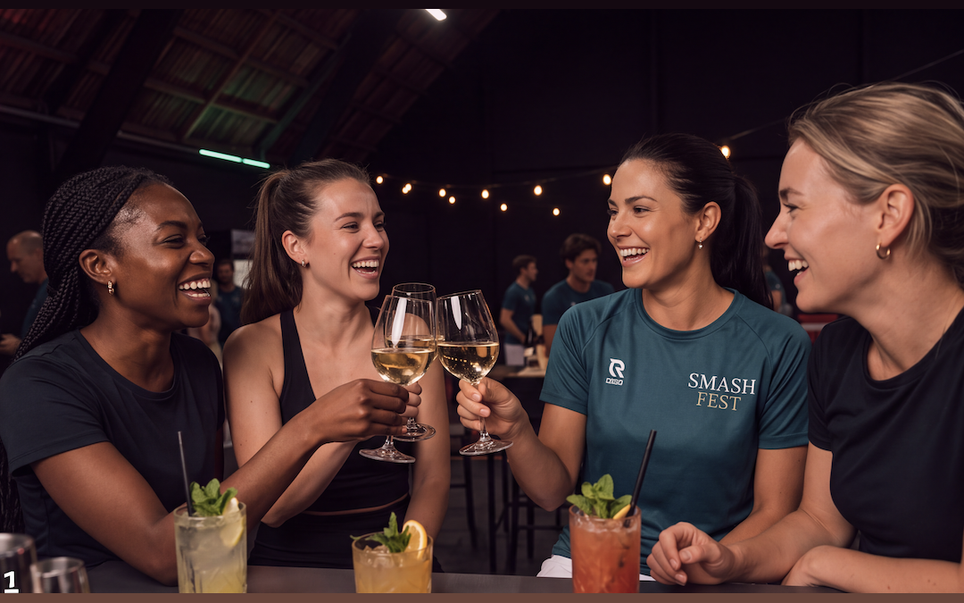 Sfeerimpressie Smash Fest Bar met cocktails en gasten