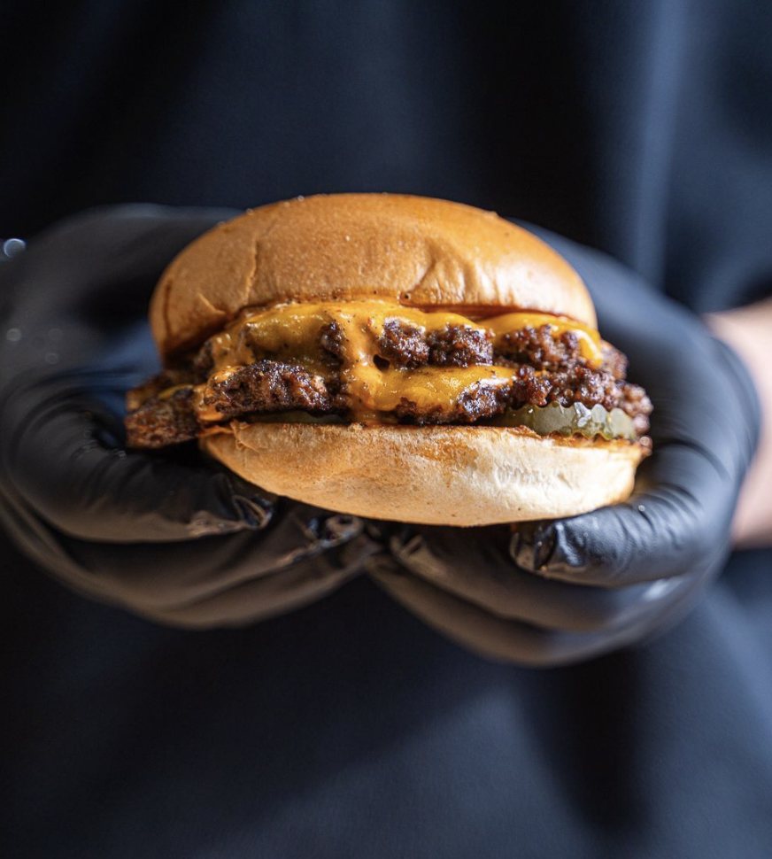 Smash burger van de foodtruck